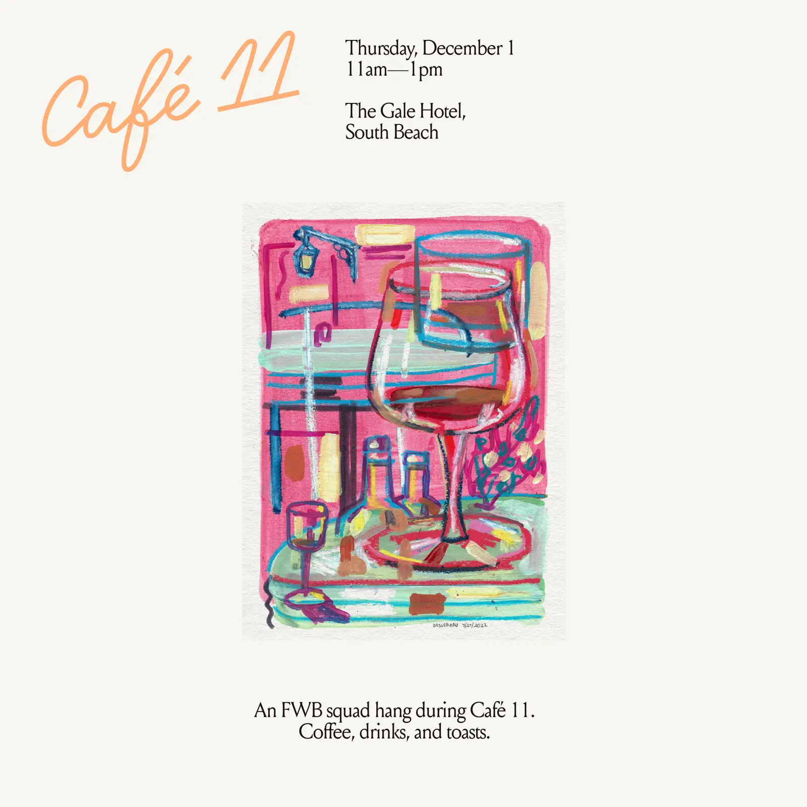 FWB Squad Hang @ Café 11 event image