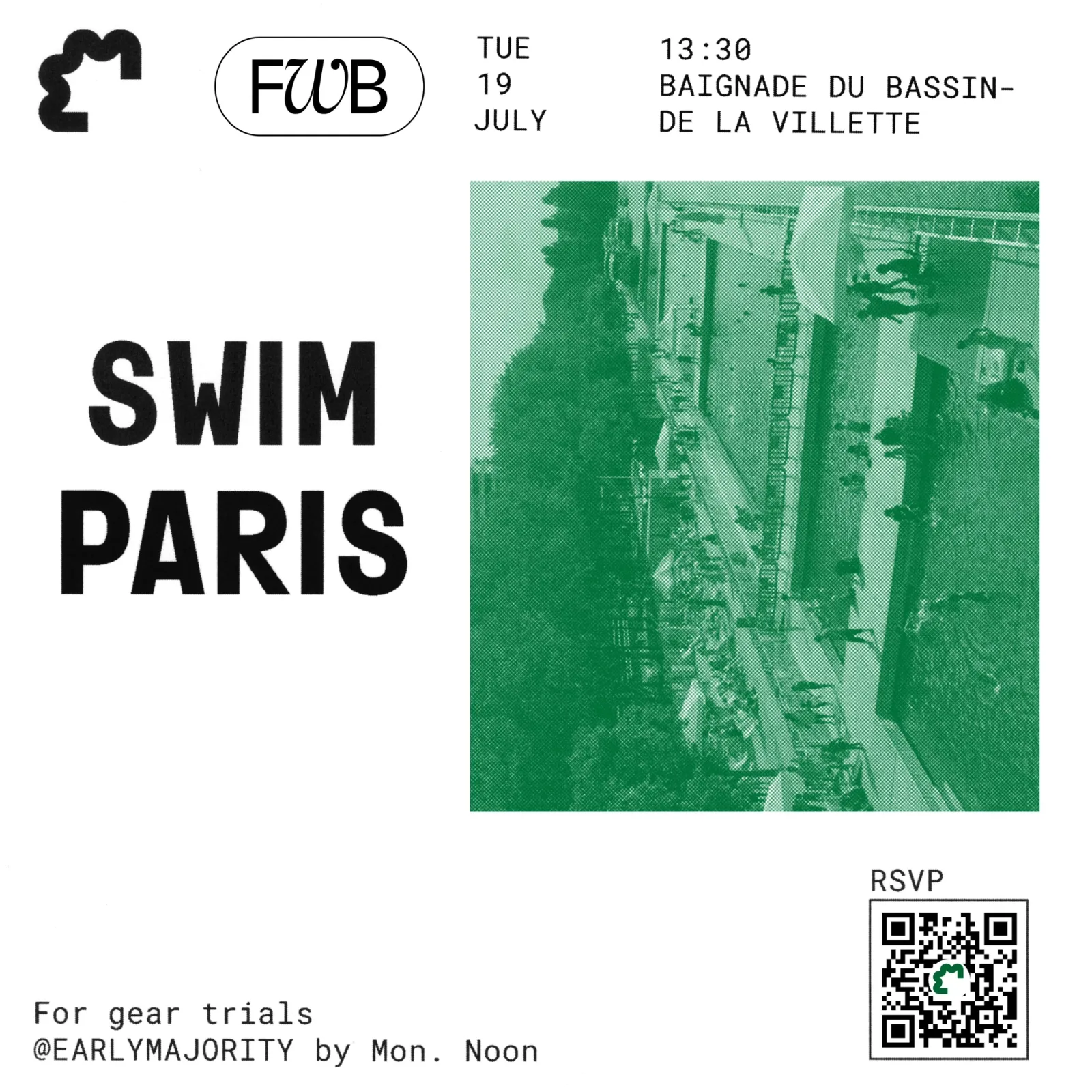 Swim Paris with Early Majority & FWB event image