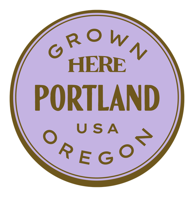 Grown HERE, Portland, USA — Premium Gold & Bright Purple