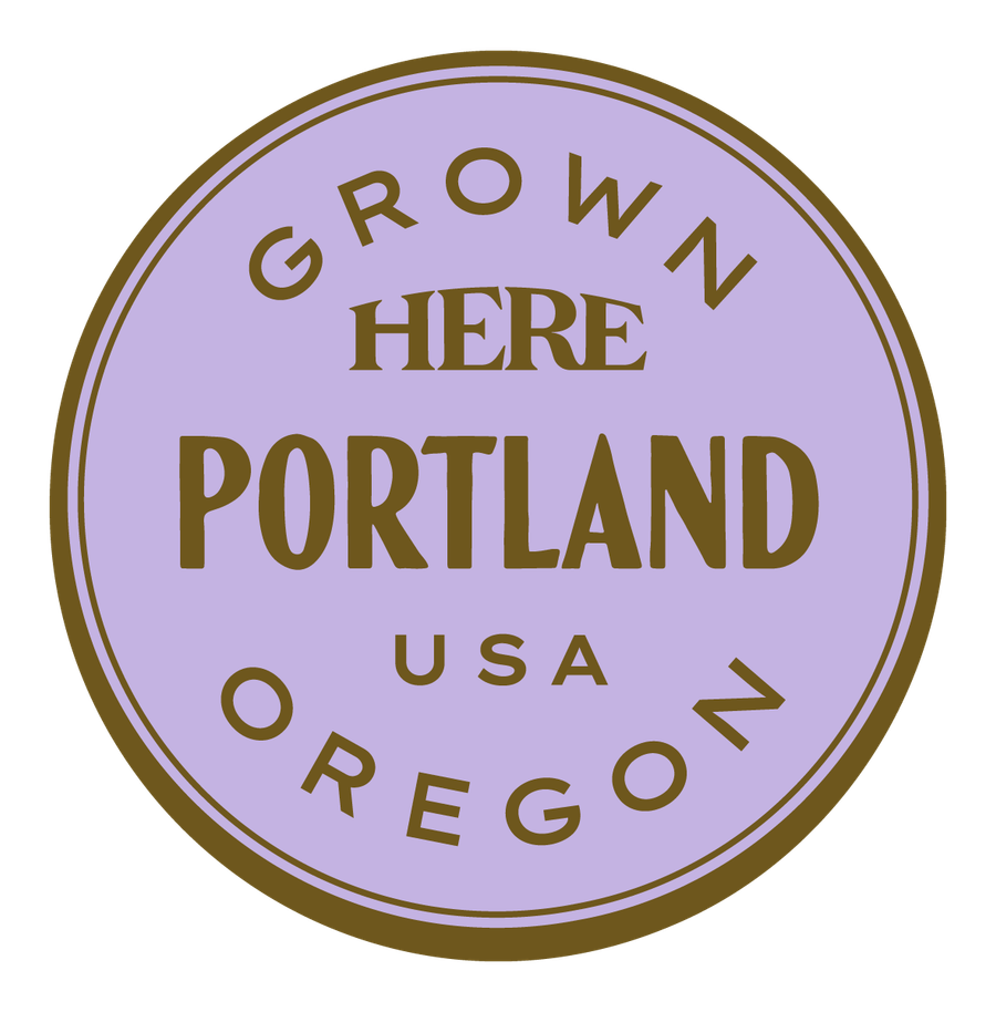 Grown HERE, Portland, USA — Premium Gold & Bright Purple