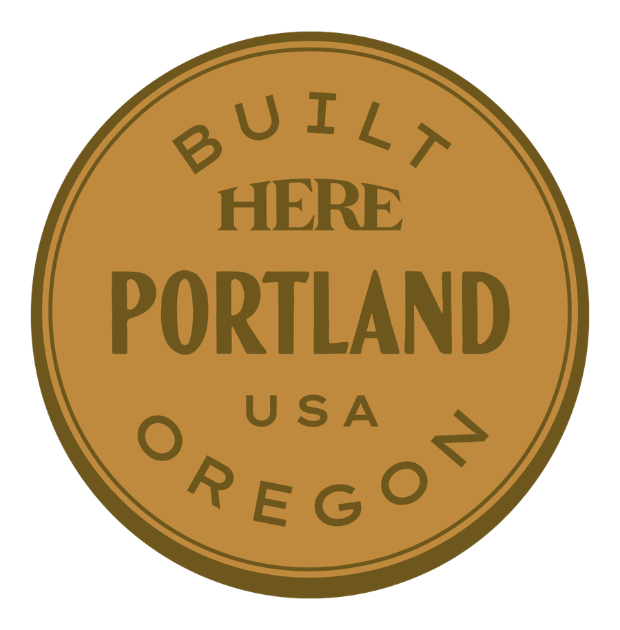 Built HERE, Portland, USA — Premium Gold & Bright Gold