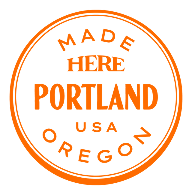 Made HERE, Portland, USA — Bright Orange