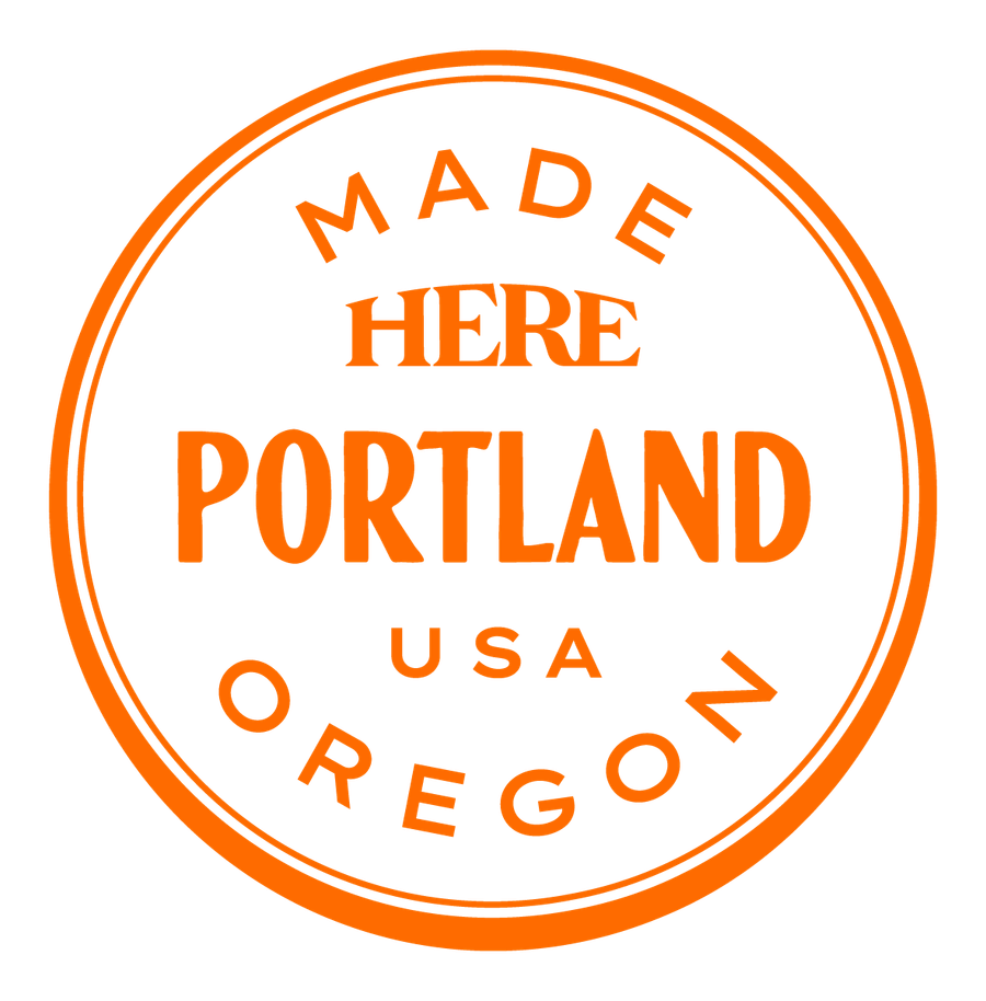 Made HERE, Portland, USA — Bright Orange