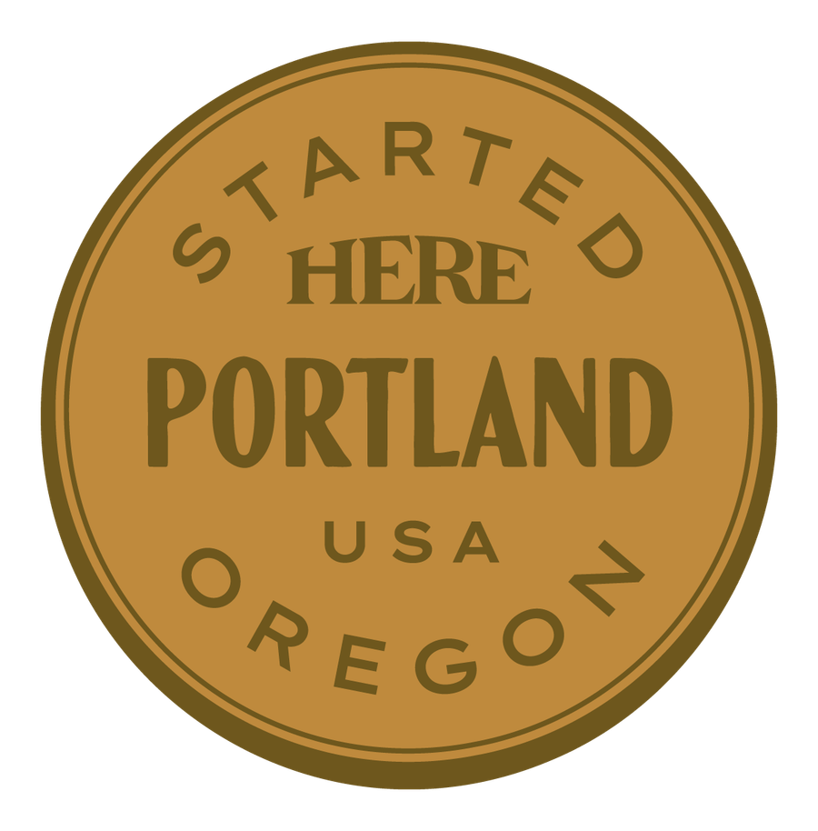 Started HERE, Portland, USA — Premium Gold & Bright Gold