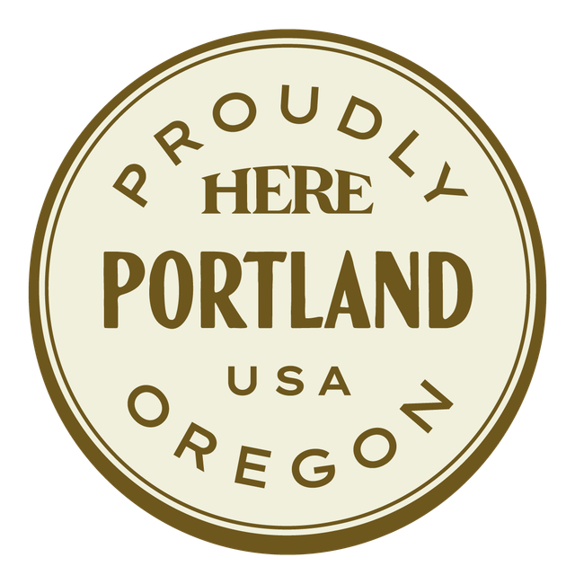 Proudly HERE, Portland, USA — Premium Gold & Cream