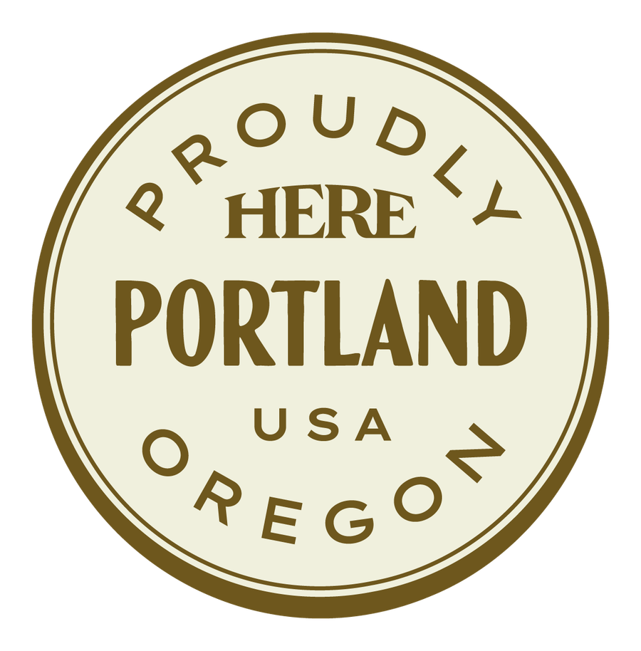 Proudly HERE, Portland, USA — Premium Gold & Cream
