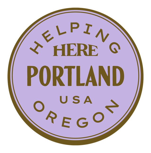 Helping HERE, Portland USA — Premium Gold & Bright Purple