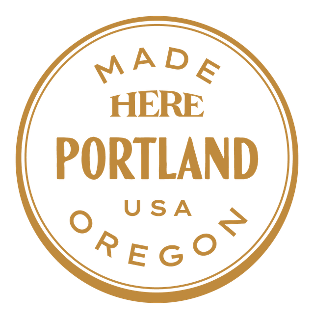Made HERE, Portland, USA — Bright Gold