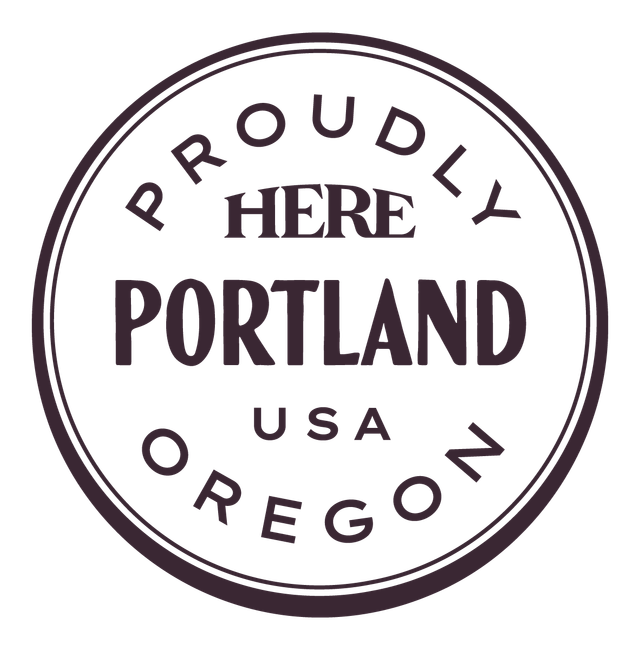 Proudly HERE, Portland, USA — Dark Plum