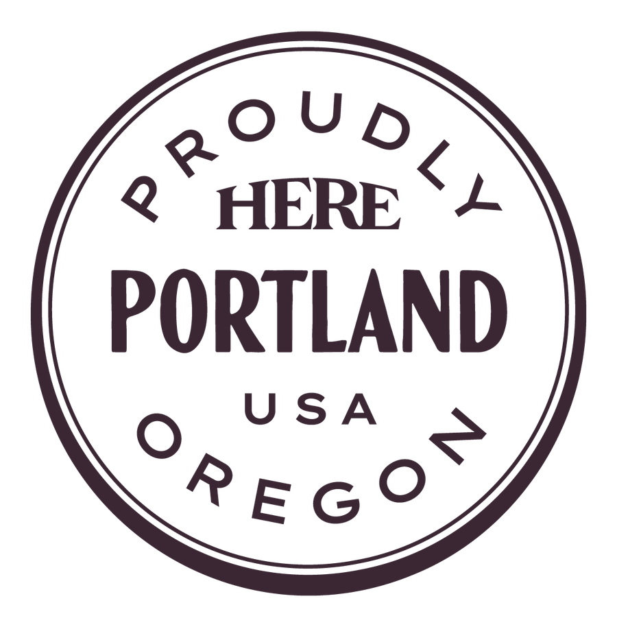 Proudly HERE, Portland, USA — Dark Plum