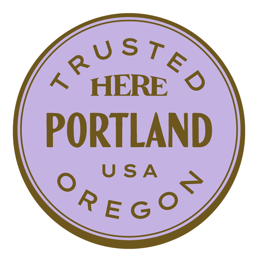 Trusted HERE, Portland, USA — Premium Gold & Bright Purple