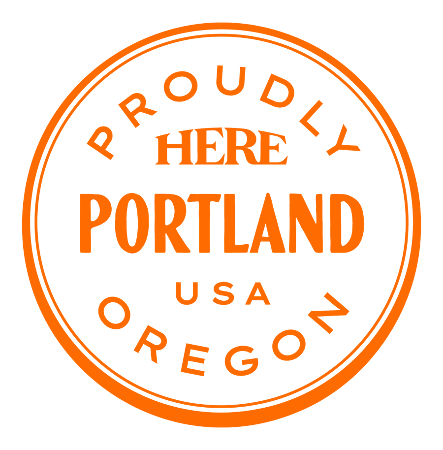 Proudly HERE, Portland, USA — Bright Orange