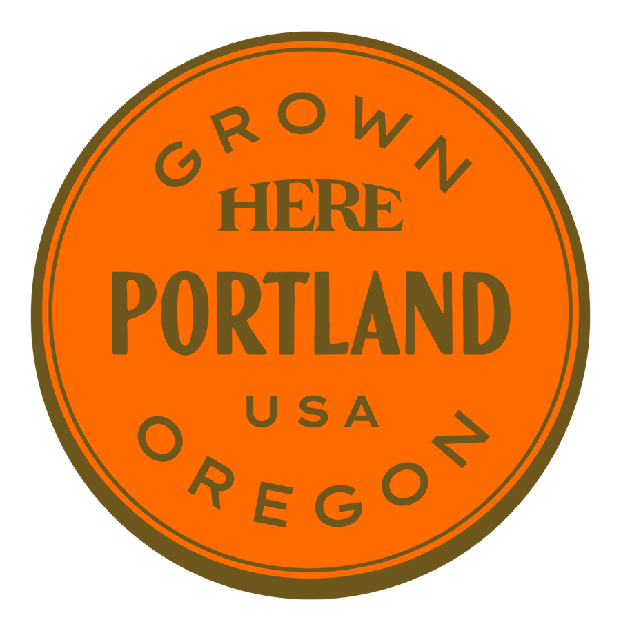 Grown HERE, Portland, USA — Premium Gold & Bright Orange