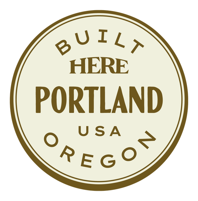 Built HERE, Portland, USA — Premium Gold & Cream