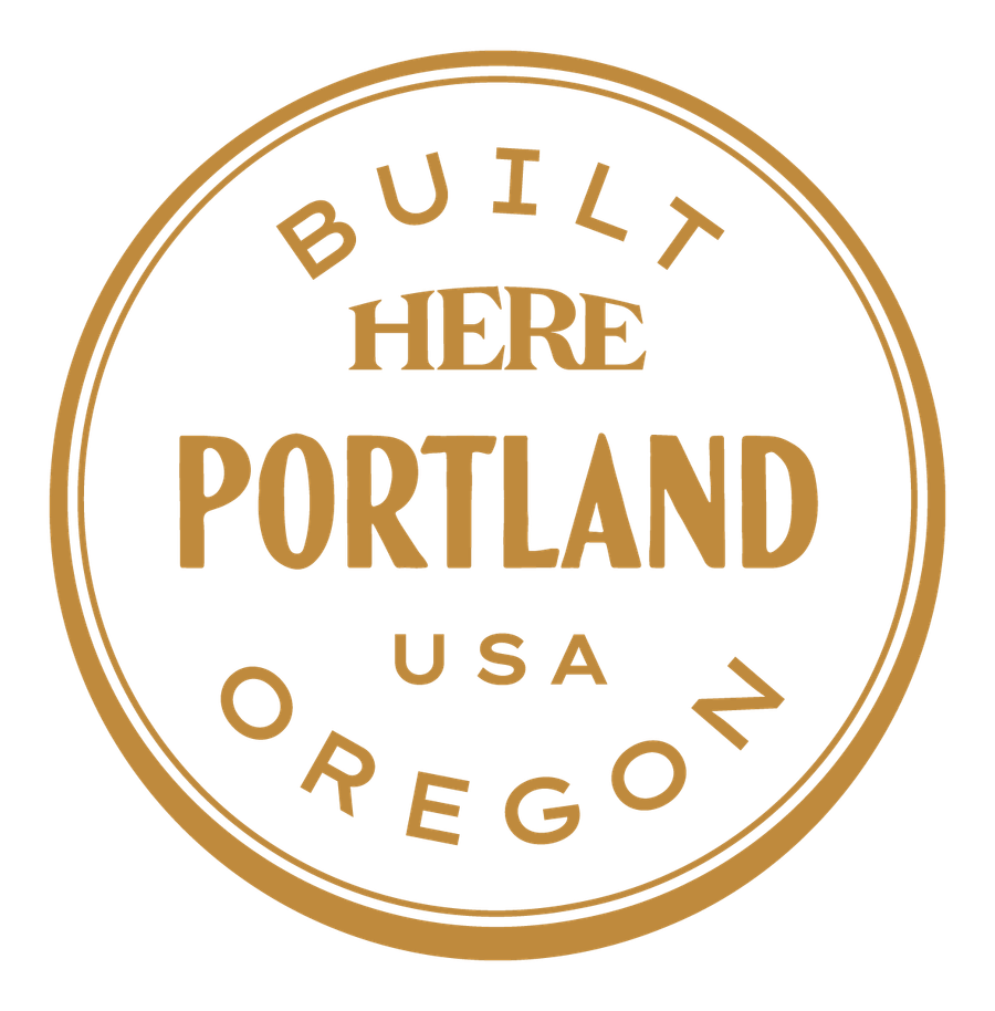 Built HERE, Portland, USA — Bright Gold
