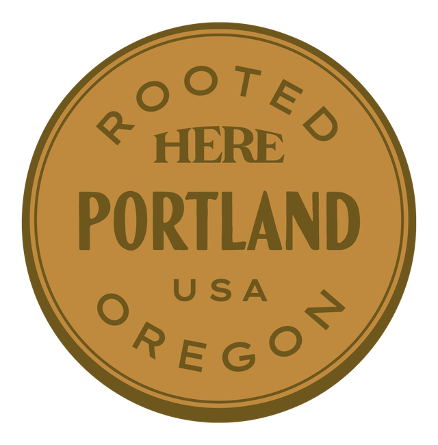 Rooted HERE, Portland, USA — Premium Gold & Bright Gold