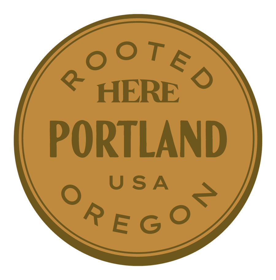 Rooted HERE, Portland, USA — Premium Gold & Bright Gold