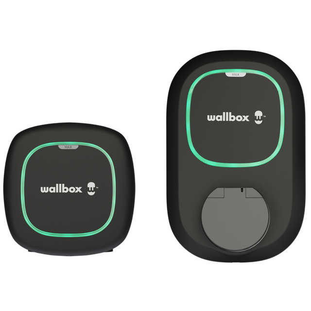 Wallbox Pulsar Max EV charger, tethered and socket versions