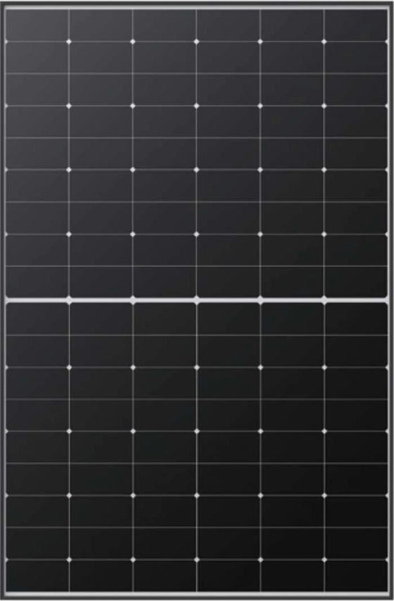LONGi Hi-MO 6 back-contact solar panel, uniform black face