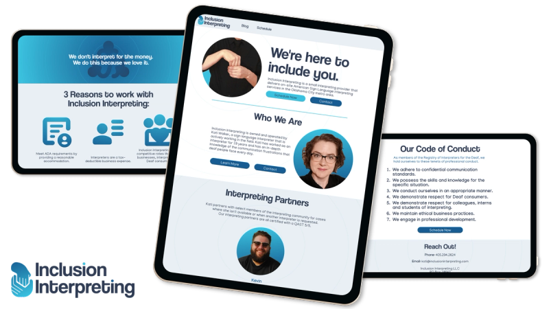 Inclusion Interpreting Website