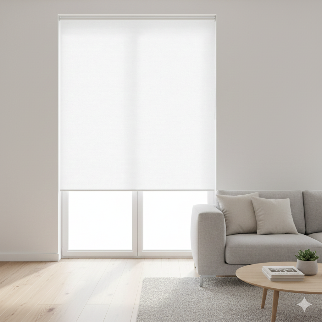 Arctic White Premium Roller Blind