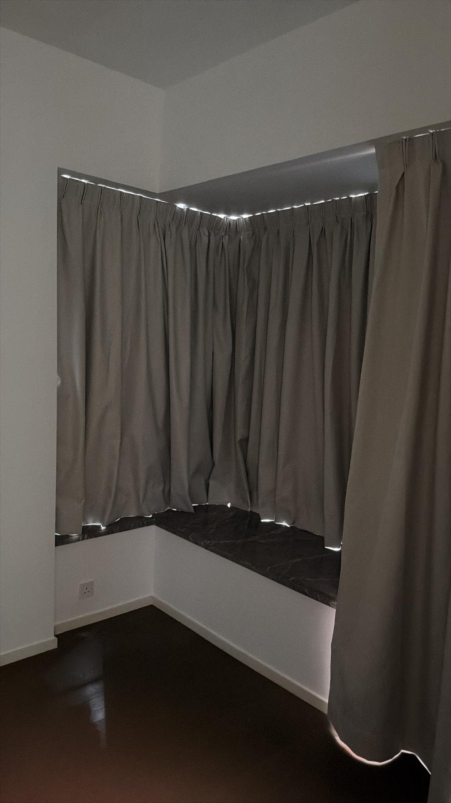 Layered Curtain (Sheer + Blackout)