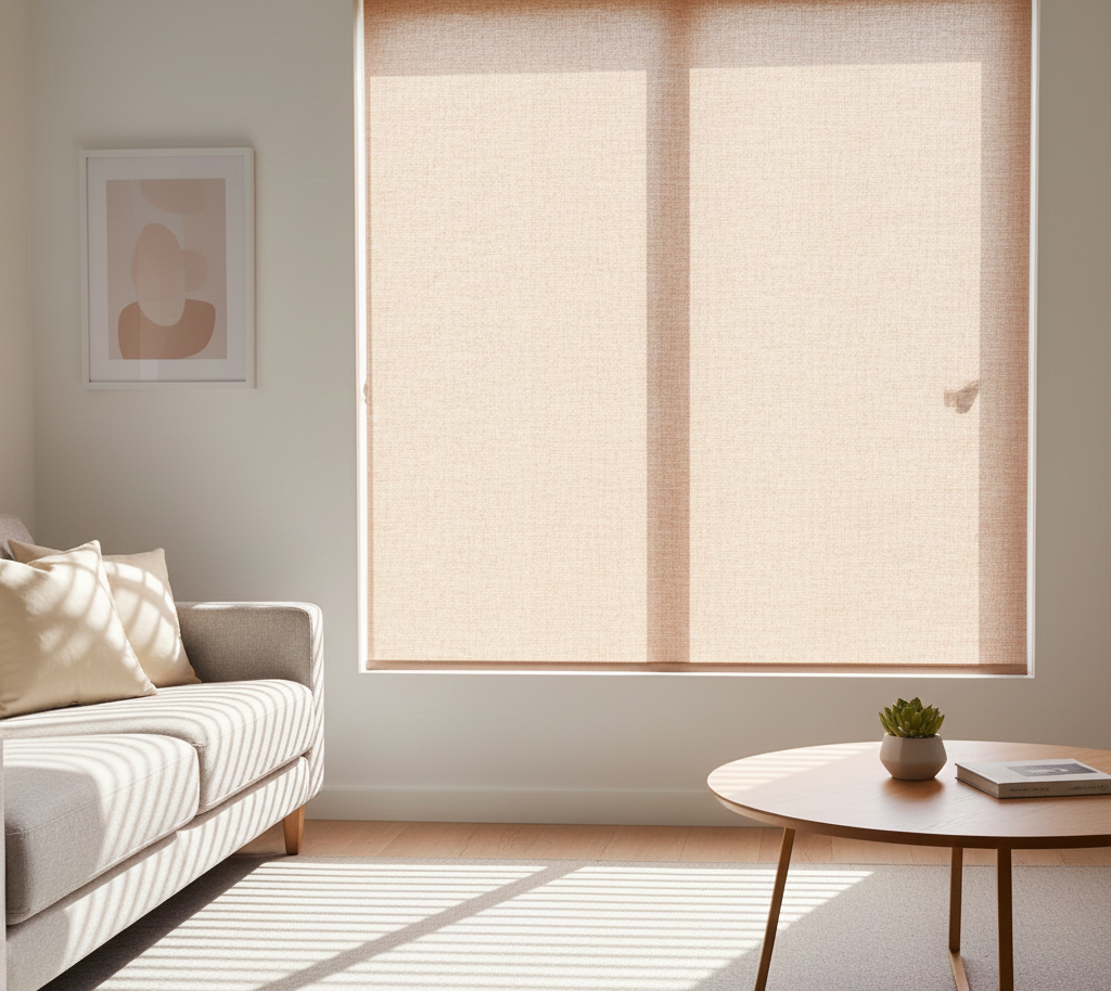 Sandstone Textured Fabric Roller Blind