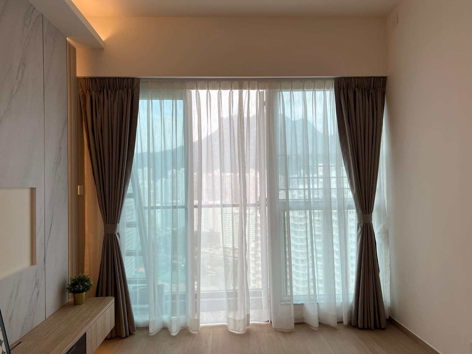 Luxury Sheer & Blackout Curtain – Full Height
