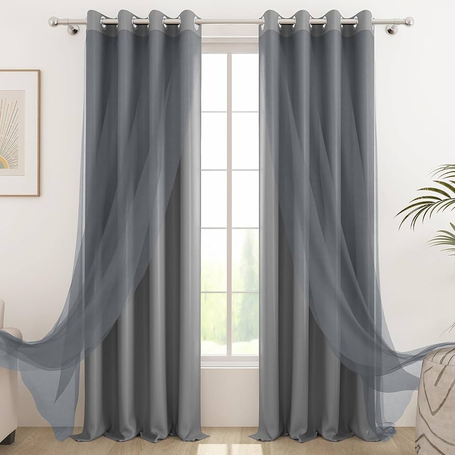 Charcoal Grey Blackout Curtain
