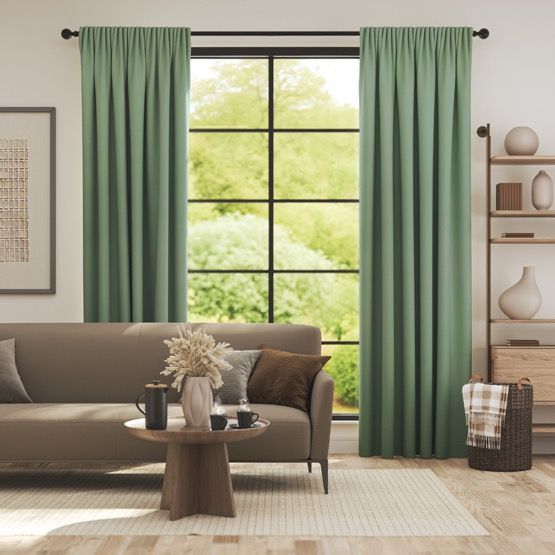 Soft Sage Green Blackout Curtain