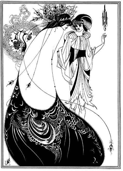 Aubrey Beardsley – Peacock Dress (japonism)