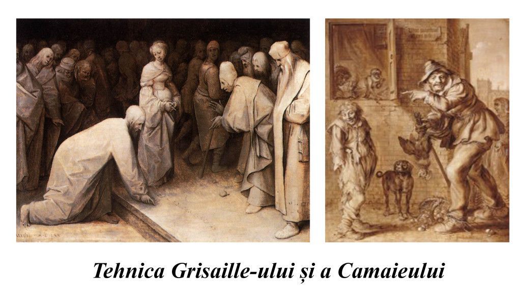 The grisaille and cameo technique
