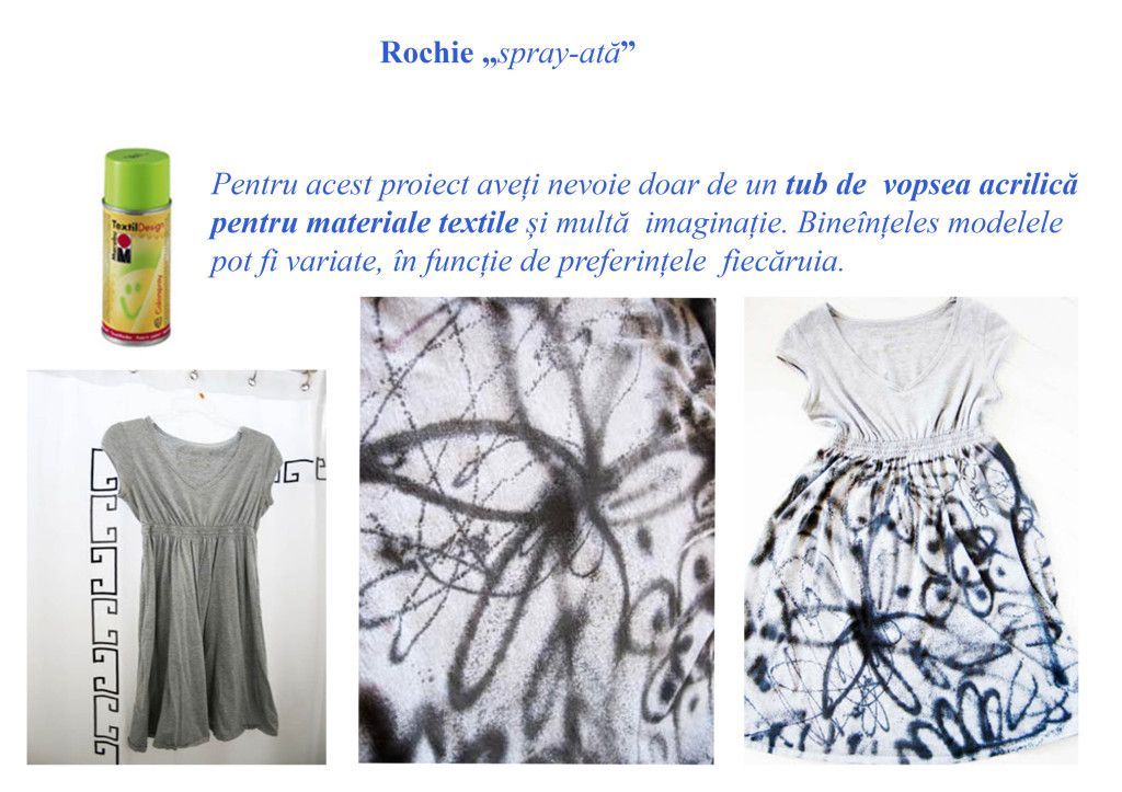 Sprayed dress