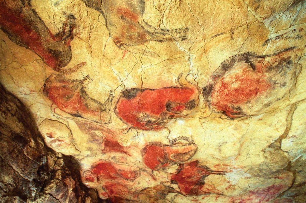 Image of rock painting - Altamira - Spain