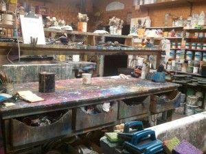 Image of a workshop and various tools