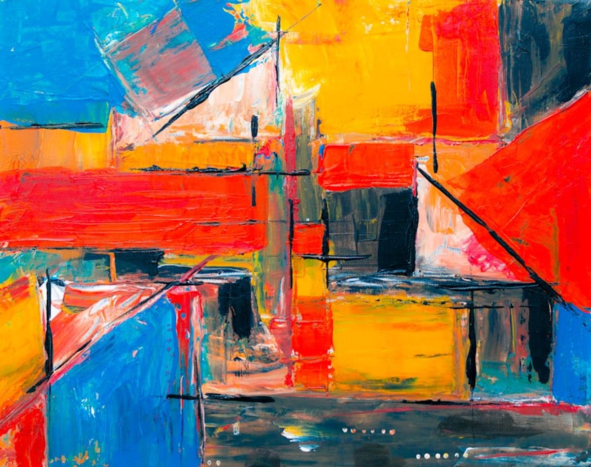 Expressive landscape painting