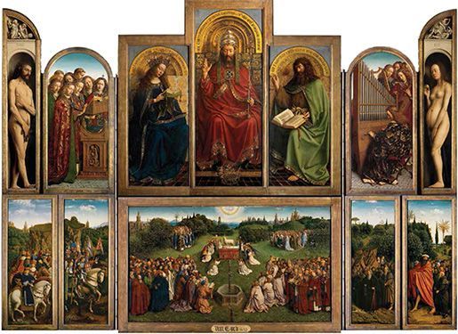Jan van Eyck – Altarpiece of the Mystic Lamb (open)