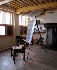 Rembrandt-style lighting studio