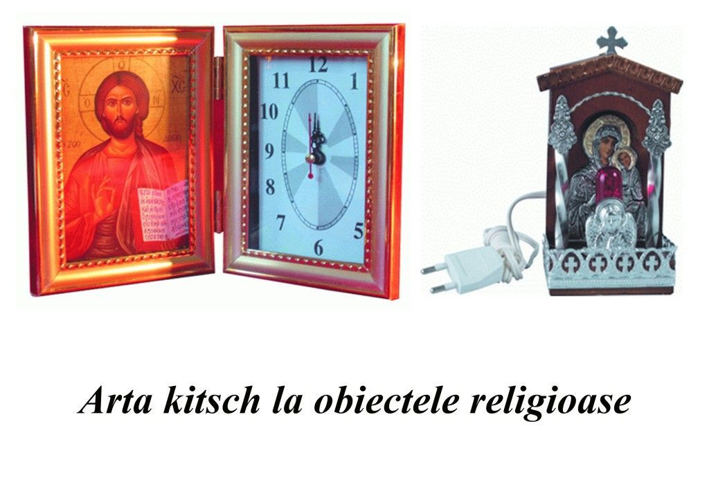 Kitsch art in religious objects