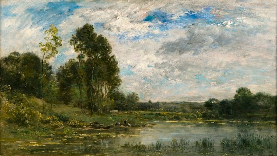 Charles Daubigny – Washerwomen on the Lakeside (1874)