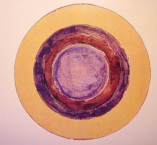 Mandala from Rajasthan, India (dropped in gouache)