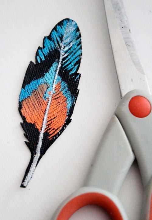 Feather trimming