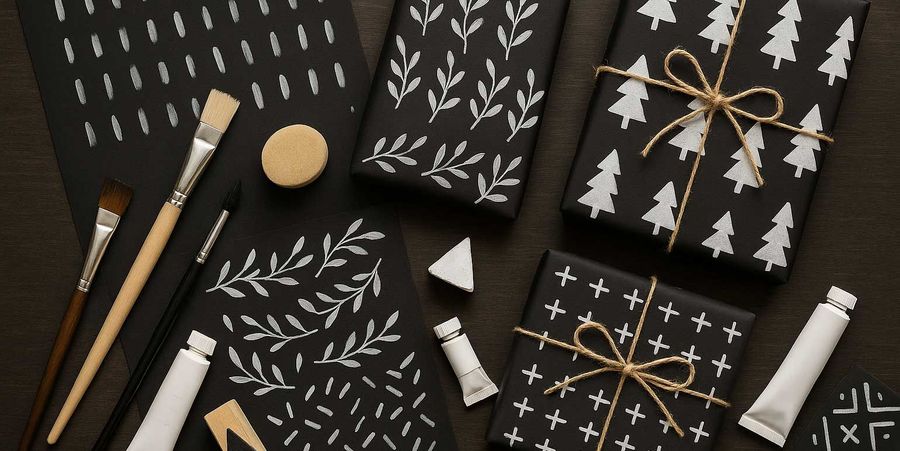 Create Your Own Black & White Gift Designs