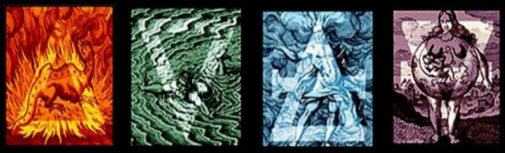 Fire, water, air and earth