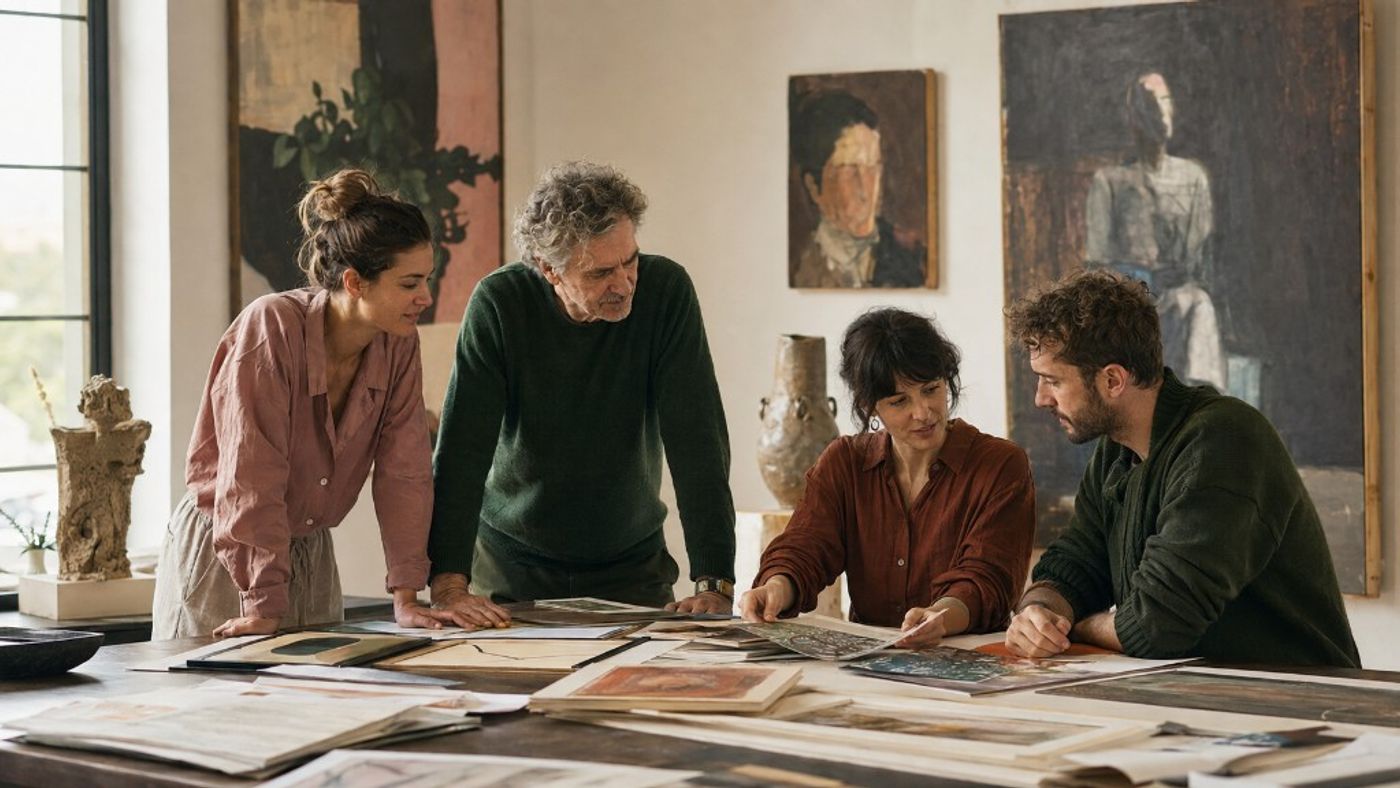 Artists collaborating