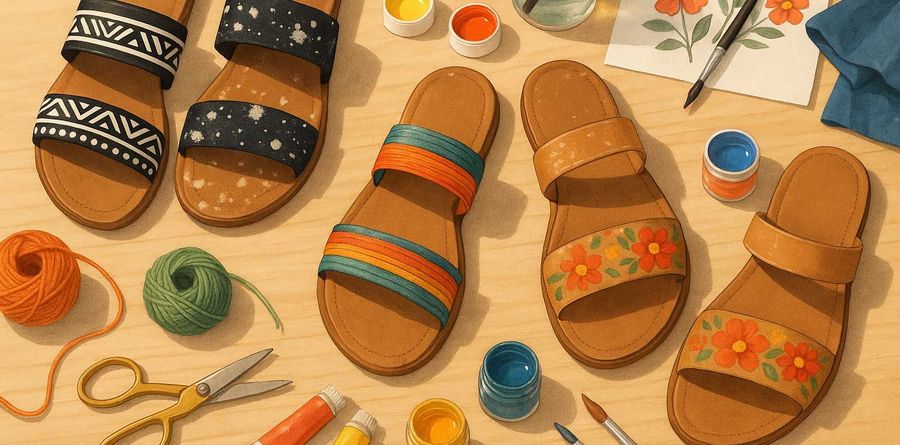 How to Customize Your Sandals - Creative DIY Ideas to Refresh Old Footwear