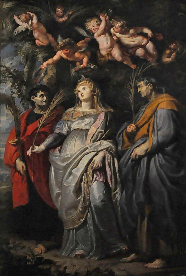 Slate panel – Peter Rubens, Rome, Chiesa Nuovo
