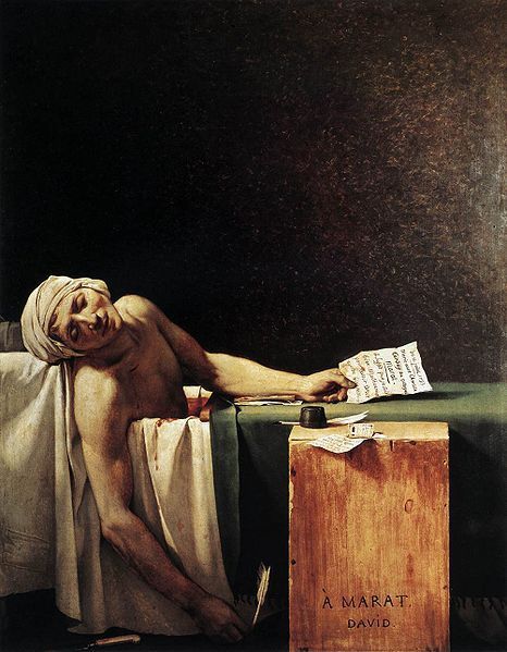 Marat assassinated - Jacques Louis David
