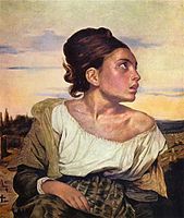 Portrait of a woman - Eugène Delacroix