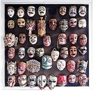 Various dance masks from Bali